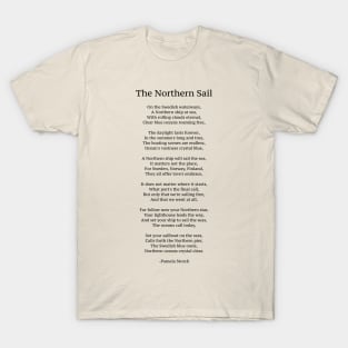 The Northern Sail Poem T-Shirt